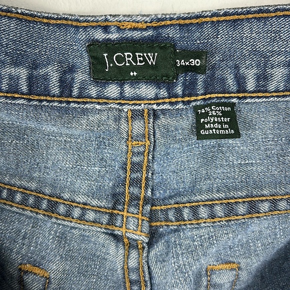 J. CREW MEN'S JEANS 34X30 STRAIGHT AZTECA VINTAGE BLUE - Picture 8 of 10